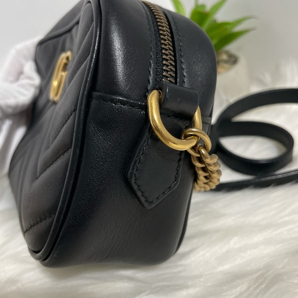 GUCCI MARMONT MINI BLACK (GUARANTEED AUTHENTIC) - Picture 3 of 15